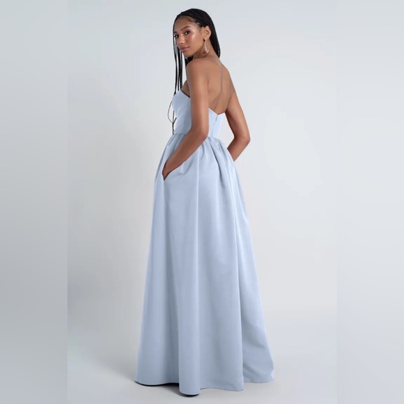 NEW - JENNY YOO - LANEY STRAPLESS DRESS - WHISPER BLUE - SIZE 16 - Picture 2 of 3